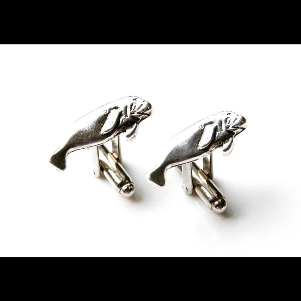 Manatee Cufflinks - Picture 2 of 6